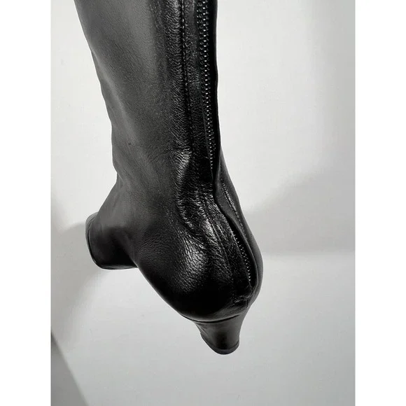 Louis Vuitton Boots Womens 7.5 Black Leather Designer Luxury Ankle Boots - Picture 9 of 16